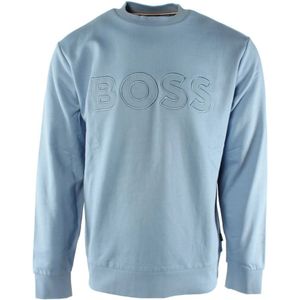 Hugo Boss - Katoenen Trui - Blauw - 100% Katoen