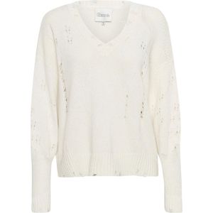 My Essential Wardrobe, Dames, Truien, Beige, Maat: M Katoen,