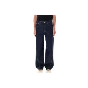 Lanvin Blauwe Twisted Denim Jeans - Herenmode Aw23 , Blue , Heren , Maat: W35