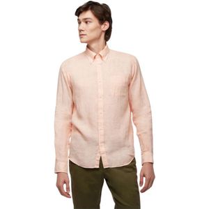 Brooks Brothers, Heren, Overhemden, Oranje, Maat: L Linnen,