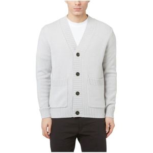 Paolo Pecora, Heren, Truien, Grijs, Maat: L Wol,