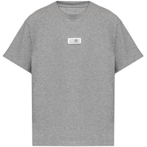 MM6 Maison Margiela, Heren, Tops, Grijs, Maat: L Katoen,