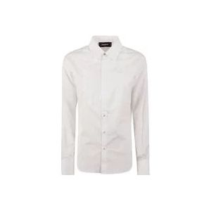 Dsquared2 Witte Bib Overhemd voor Heren , White , Dames , Maat: S