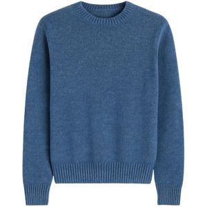 Gran Sasso, Heren, Truien, Blauw, Maat: L Wol,