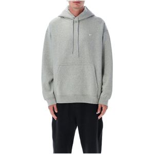 Nike, Heren, Sweatshirts & Hoodies, Grijs, Maat: L Leer,