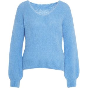 Americandreams, Dames, Truien, Blauw, Maat: M Wol,