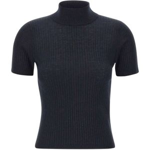 Max Mara, Dames, Truien, Blauw, Maat: M Zijde,