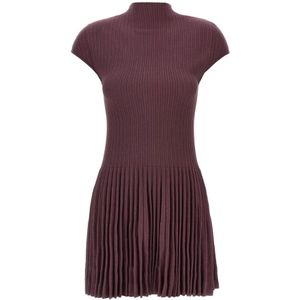 Magda Butrym, Dames, Jurken, Paars, Maat: 2XS Katoen,