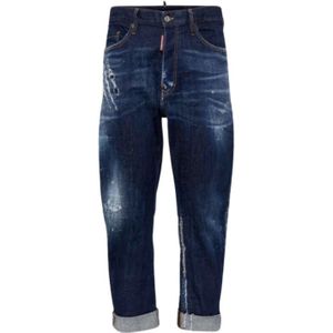 Dsquared2, Heren, Jeans, Blauw, Maat: L Katoen,