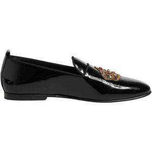 Dolce & Gabbana, Heren, Schoenen, Zwart, Maat: 43 EU Leer,