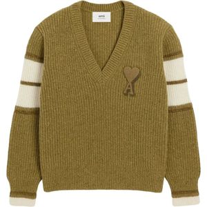 Ami Paris, Heren, Truien, Groen, Maat: XL Wol,