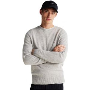 Tommy Hilfiger, Heren, Truien, Grijs, Maat: L Wol,