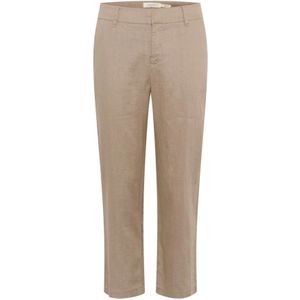 Part Two, Dames, Broeken, Beige, Maat: 2XS Katoen,