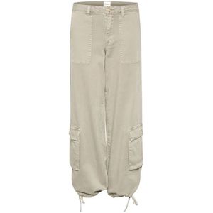 My Essential Wardrobe, Dames, Broeken, Beige, Maat: M Katoen,