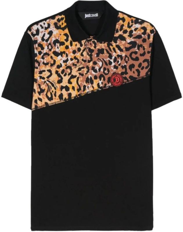 Just Cavalli - T-shirt - Zwart - Katoen