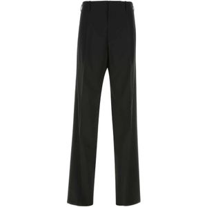 Versace - Stretch wollen broek - Zwart - Heren