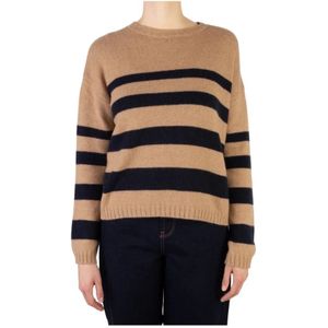 Roberto Collina, Dames, Truien, Bruin, Maat: M Jersey,