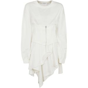 Acne Studios, Dames, Jurken, Wit, Maat: M