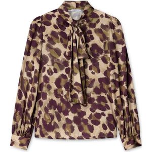 Motivi, Dames, Blouses & Shirts, Veelkleurig, Maat: 2XS Satijn,