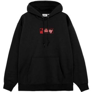 Obey, Heren, Sweatshirts & Hoodies, Zwart, Maat: S Katoen,