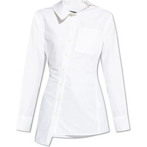 Jacquemus, Dames, Blouses & Shirts, Wit, Maat: XS Katoen,