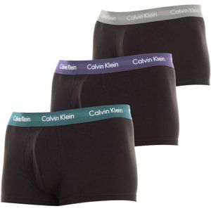 Calvin Klein - Retro Boxers - Zwart - Pack-3 - Elastisch Katoen