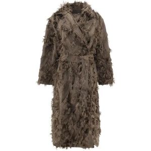 Brunello Cucinelli, Dames, Mantels, Bruin, Maat: M Katoen,