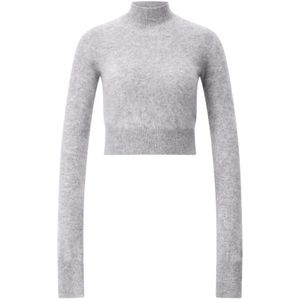 Max Mara - Kasjmier Cropped Sweater - Grijs - Dames