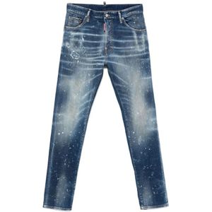 Dsquared2, Heren, Jeans, Blauw, Maat: S
