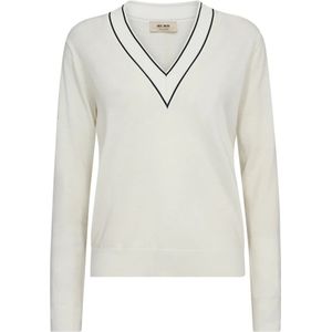 MOS Mosh, Dames, Truien, Beige, Maat: XL Wol,
