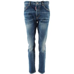 Dsquared2, Heren, Jeans, Blauw, Maat: S Katoen,