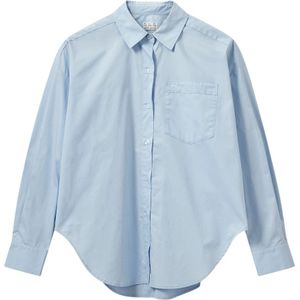 Designers Remix, Dames, Blouses & Shirts, Blauw, Maat: XS Katoen,