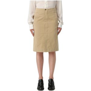Burberry, Dames, Rokken, Beige, Maat: S