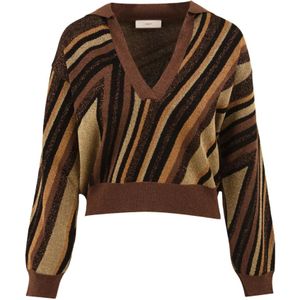 Akep, Dames, Truien, Veelkleurig, Maat: XS Katoen,