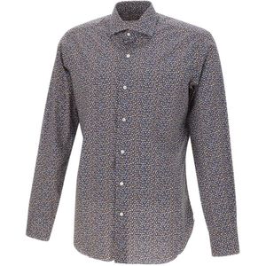 Barba, Heren, Overhemden, Veelkleurig, Maat: L Katoen,