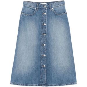 Stella McCartney, Dames, Rokken, Blauw, Maat: M Denim,