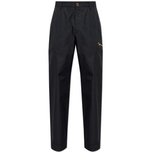 Versace, Heren, Broeken, Blauw, Maat: L Katoen,