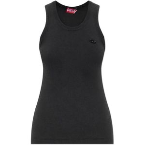 Diesel, Dames, Tops, Grijs, Maat: L