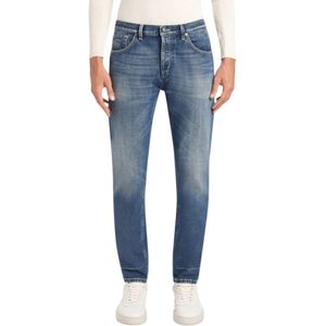 Dondup, Heren, Jeans, Blauw, Maat: W38 Katoen,