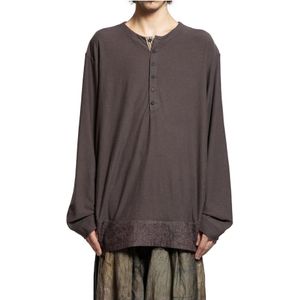 Ziggy Chen, Heren, Tops, Paars, Maat: M Katoen,