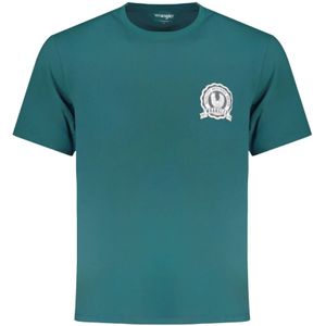 Wrangler - Logo Tee - T-shirt - Groen - Korte Mouwen