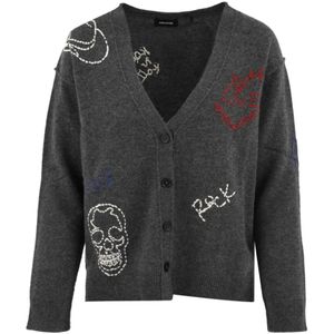 Zadig & Voltaire, Dames, Truien, Grijs, Maat: S Kasjmier,