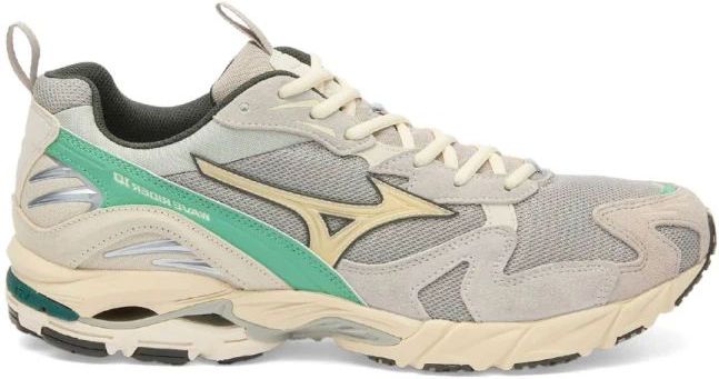 Mizuno - WAVE RIDER 10 - Sportstyle Schoenen - Opal Gray/Pristine/Creme de Menthe
