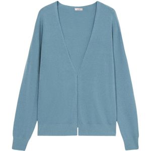 Oltre, Dames, Truien, Blauw, Maat: S/M Viscose,