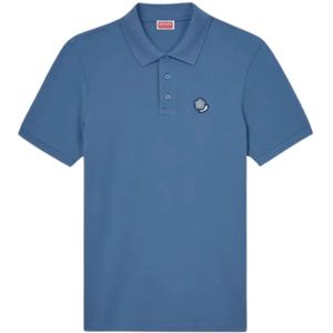 Kenzo, Heren, Tops, Blauw, Maat: L Katoen,