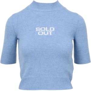 Sportmax, Dames, Truien, Blauw, Maat: XS Wol,