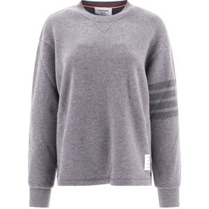 Thom Browne, Dames, Sweatshirts & Hoodies, Grijs, Maat: 3XS Katoen,