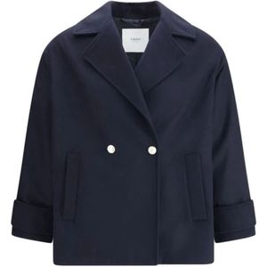 Cruna, Dames, Jassen, Blauw, Maat: S Wol,