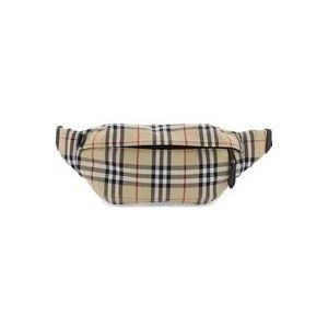 Burberry Iconische Check Motif Heuptas , Beige , Heren , Maat: ONE Size