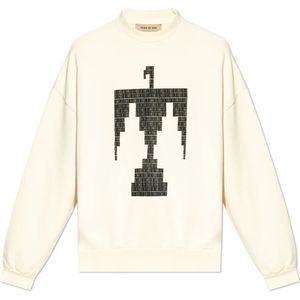 Fear Of God, Heren, Sweatshirts & Hoodies, Beige, Maat: S Katoen,